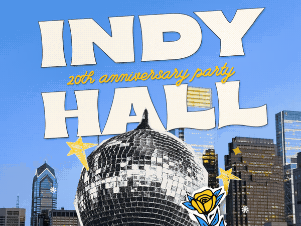 Indy Hall 20th Anniversary website scrolling