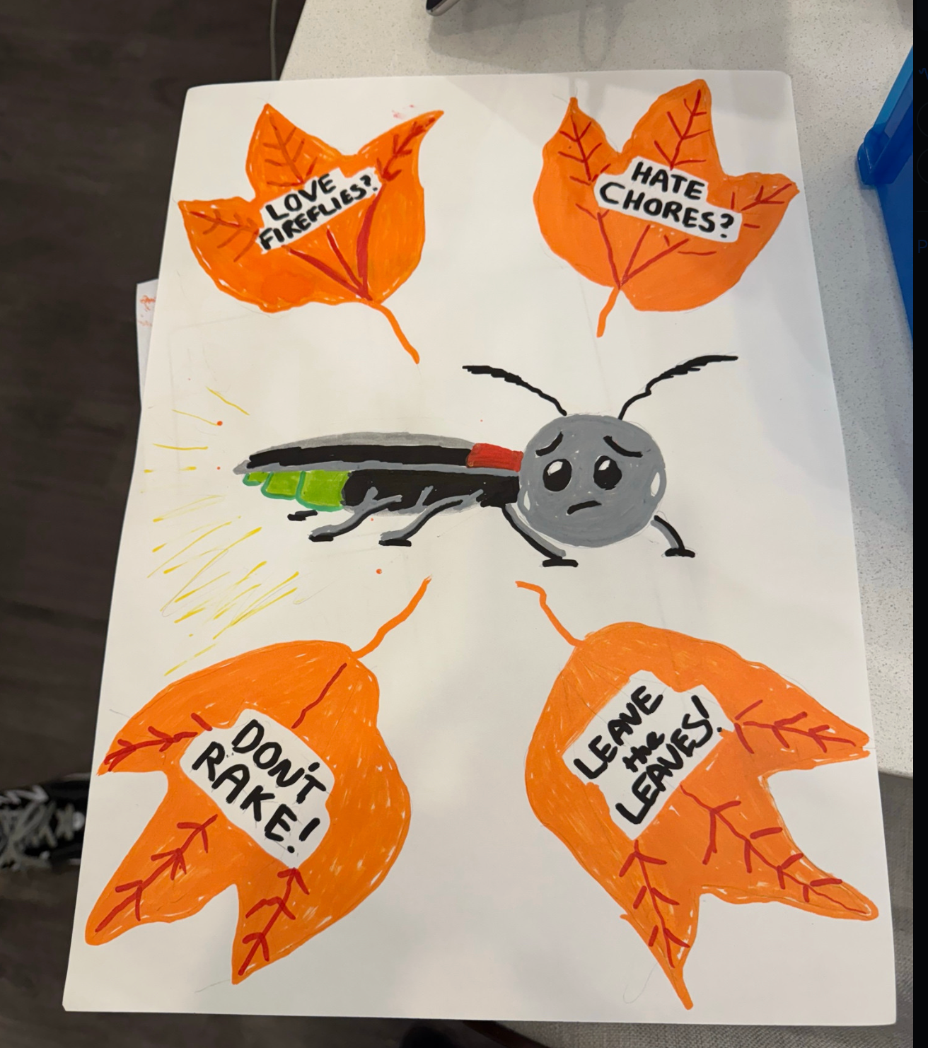 Bad Art for Good artwork featuring a firefly