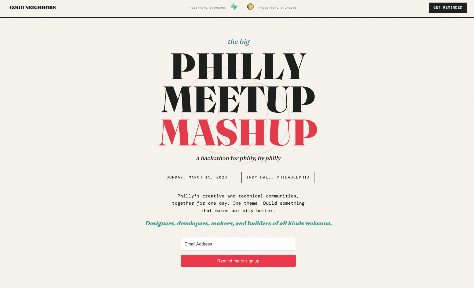 Good Neighbors Hackathon