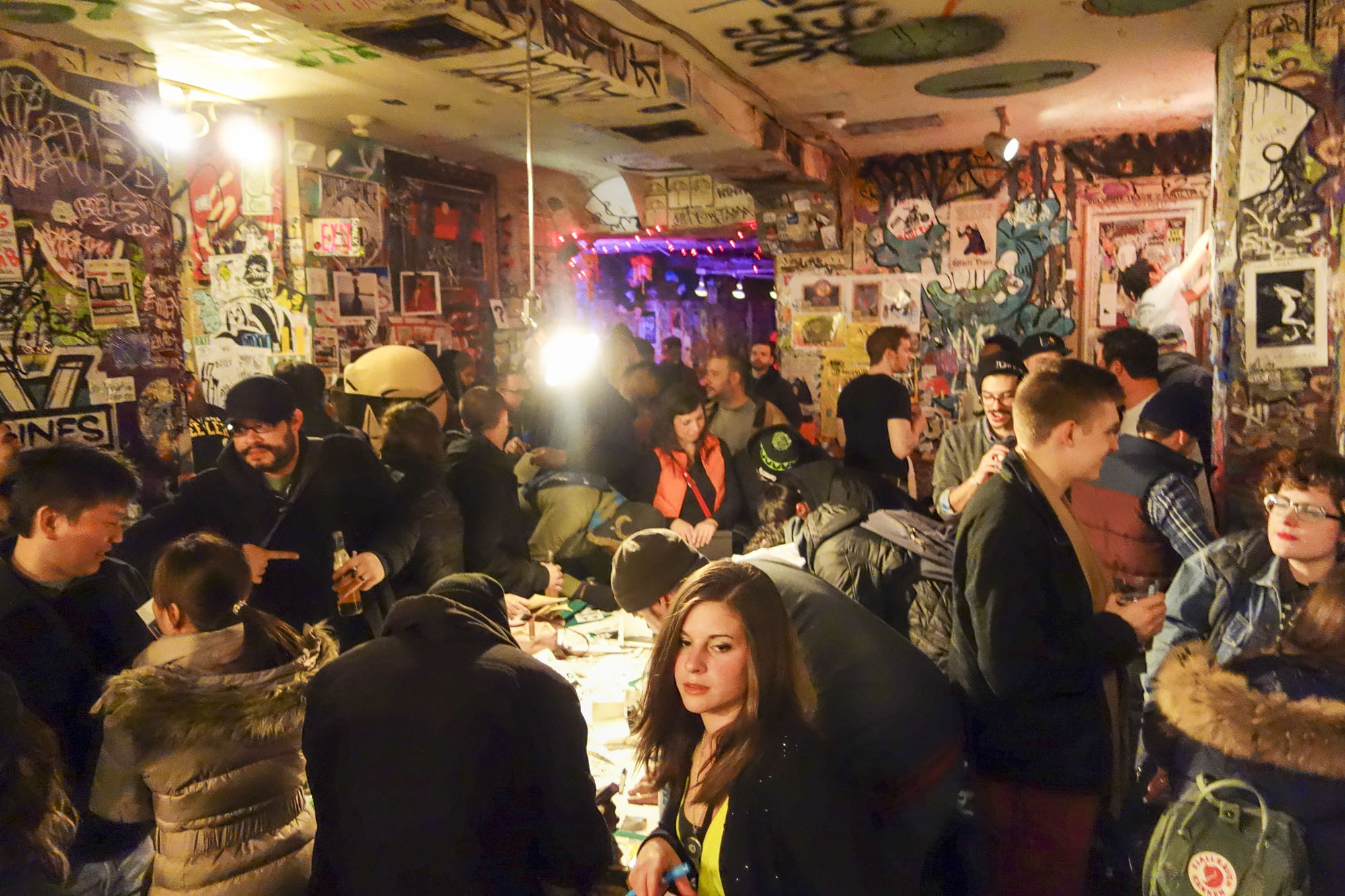 A packed night at Tattooed Mom